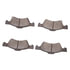 1551-0857-00 by DYNAMIC FRICTION COMPANY - 5000 Advanced Brake Pads - Semi Metallic