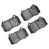 1551-1133-09 by DYNAMIC FRICTION COMPANY - 5000 Advanced Brake Pads - Low Metallic and Hardware Kit