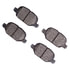 1551-1569-00 by DYNAMIC FRICTION COMPANY - 5000 Advanced Brake Pads - Ceramic