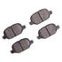 1551-1569-00 by DYNAMIC FRICTION COMPANY - 5000 Advanced Brake Pads - Ceramic