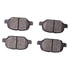 1551-1569-00 by DYNAMIC FRICTION COMPANY - 5000 Advanced Brake Pads - Ceramic