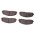 1551-1589-00 by DYNAMIC FRICTION COMPANY - 5000 Advanced Brake Pads - Ceramic