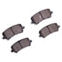 1551-1724-00 by DYNAMIC FRICTION COMPANY - 5000 Advanced Brake Pads - Ceramic
