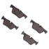 1552-1613-00 by DYNAMIC FRICTION COMPANY - 5000 Advanced Brake Pads - Low Metallic