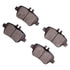 1552-1646-00 by DYNAMIC FRICTION COMPANY - 5000 Advanced Brake Pads - Ceramic