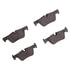 1552-1613-00 by DYNAMIC FRICTION COMPANY - 5000 Advanced Brake Pads - Low Metallic