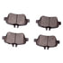 1552-1646-00 by DYNAMIC FRICTION COMPANY - 5000 Advanced Brake Pads - Ceramic