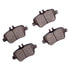 1552-1646-00 by DYNAMIC FRICTION COMPANY - 5000 Advanced Brake Pads - Ceramic