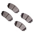 1310-1826-00 by DYNAMIC FRICTION COMPANY - 3000 Ceramic Brake Pads