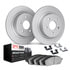 4512-76155 by DYNAMIC FRICTION COMPANY - GEOSPEC Coated Rotors with 5000 Brake Pads - Ceramic and Hardware