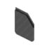 22-61645-221 by FREIGHTLINER - Mud Flap - Right Side, Symplastic, 609.6 mm x 609.6 mm, 4.8 mm THK