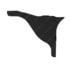 A22-73338-000 by FREIGHTLINER - Side Fairing Extender Bracket - Left Side, 40% Glass Fiber Reinforced With Polyamide, Black, 370.77 mm x 304.01 mm