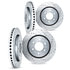 7004-76014 by DYNAMIC FRICTION COMPANY - Brake Rotors - Drilled & Slotted - Silver