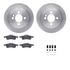 6512-32025 by DYNAMIC FRICTION COMPANY - Brake Rotor with 5000 Brake Pads and Hardware Kit