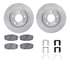 6512-03337 by DYNAMIC FRICTION COMPANY - Brake Rotor with 5000 Brake Pads and Hardware Kit