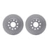 4512-74132 by DYNAMIC FRICTION COMPANY - GEOSPEC Coated Rotors with 5000 Brake Pads - Ceramic and Hardware