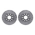 7502-74061 by DYNAMIC FRICTION COMPANY - Rotors-Drilled and Slotted-Silver with 5000 Advanced Brake Pads