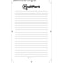 FIP-NOTEPAD by FINDITPARTS - 5” x 8” White Notepad with Black-Lined Paper, 100 sheets