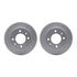 4512-03098 by DYNAMIC FRICTION COMPANY - GEOSPEC Coated Rotors with 5000 Brake Pads - Ceramic and Hardware