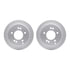 4512-03100 by DYNAMIC FRICTION COMPANY - GEOSPEC Coated Rotors with 5000 Brake Pads - Ceramic and Hardware