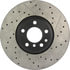 127.34060L by STOPTECH - StopTech Sport Drilled & Slotted Brake Rotor; Front Left