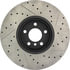 127.34060R by STOPTECH - StopTech Sport Drilled & Slotted Brake Rotor; Front Right