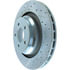 227.63064R by STOPTECH - StopTech Select Sport Drilled and Slotted Brake Rotor; Rear Right