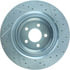 227.63064R by STOPTECH - StopTech Select Sport Drilled and Slotted Brake Rotor; Rear Right
