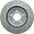 227.63067L by STOPTECH - StopTech Select Sport Drilled and Slotted Brake Rotor; Front Left
