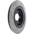 127.62064CL by STOPTECH - StopTech Sport Cryo Drilled & Slotted Brake Rotor; Rear Left