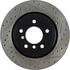 127.34080L by STOPTECH - StopTech Sport Drilled & Slotted Brake Rotor; Rear Left