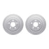 4512-13044 by DYNAMIC FRICTION COMPANY - GEOSPEC Coated Rotors with 5000 Brake Pads - Ceramic and Hardware