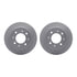 4512-21042 by DYNAMIC FRICTION COMPANY - GEOSPEC Coated Rotors with 5000 Brake Pads - Ceramic and Hardware