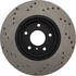 128.42080L by STOPTECH - StopTech Sport Cross Drilled Brake Rotor; Front Left