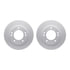 4512-21066 by DYNAMIC FRICTION COMPANY - GEOSPEC Coated Rotors with 5000 Brake Pads - Ceramic and Hardware