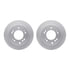 4512-21067 by DYNAMIC FRICTION COMPANY - GEOSPEC Coated Rotors with 5000 Brake Pads - Ceramic and Hardware