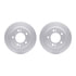 4512-21074 by DYNAMIC FRICTION COMPANY - GEOSPEC Coated Rotors with 5000 Brake Pads - Ceramic and Hardware