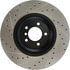 127.34093L by STOPTECH - StopTech Sport Drilled & Slotted Brake Rotor; Front Left