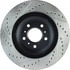 127.62099L by STOPTECH - StopTech Sport Drilled & Slotted Brake Rotor; Front Left