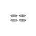 4512-03158 by DYNAMIC FRICTION COMPANY - GEOSPEC Coated Rotors with 5000 Brake Pads - Ceramic and Hardware