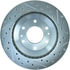 227.66051R by STOPTECH - StopTech Select Sport Drilled and Slotted Brake Rotor; Front Right
