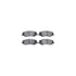 4512-11045 by DYNAMIC FRICTION COMPANY - GEOSPEC Coated Rotors with 5000 Brake Pads - Ceramic and Hardware