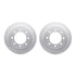 4512-40160 by DYNAMIC FRICTION COMPANY - GEOSPEC Coated Rotors with 5000 Brake Pads - Ceramic and Hardware