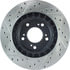 StopTech 127.40048L Disc Brake Rotor StopTech Sport Drilled & Slotted Brake Rotor; Front Left