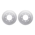 4512-40161 by DYNAMIC FRICTION COMPANY - GEOSPEC Coated Rotors with 5000 Brake Pads - Ceramic and Hardware