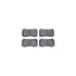 4512-42044 by DYNAMIC FRICTION COMPANY - GEOSPEC Coated Rotors with 5000 Brake Pads - Ceramic and Hardware