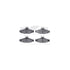 4512-47067 by DYNAMIC FRICTION COMPANY - GEOSPEC Coated Rotors with 5000 Brake Pads - Ceramic and Hardware
