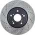 StopTech 127.40080R Disc Brake Rotor StopTech Sport Drilled & Slotted Brake Rotor; Front Right