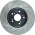 127.40086L by STOPTECH - StopTech Sport Drilled & Slotted Brake Rotor; Front Left
