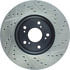 127.40086R by STOPTECH - StopTech Sport Drilled & Slotted Brake Rotor; Front Right